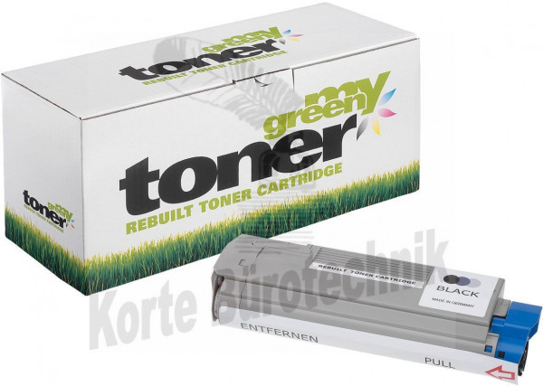 my green toner Toner-Kit schwarz (181238) ersetzt 44315308