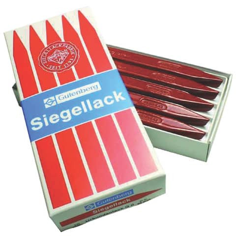 Siegellack Urkunden rot 10ST GUTENBERG 40001 900G0