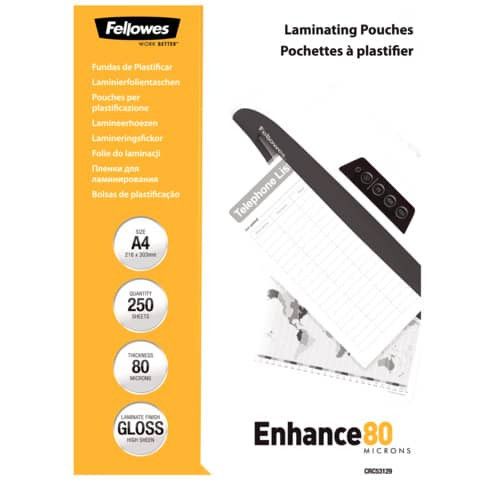 Laminierhülle A4 2x80 MIC 250ST FELLOWES 5312903