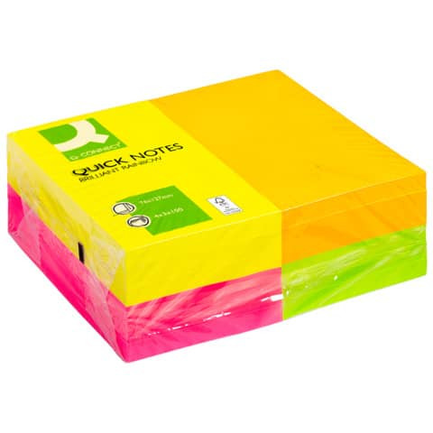 Haftnotizblock Rainbow 12ST ne Q-CONNECT KF01350 125x75 mm