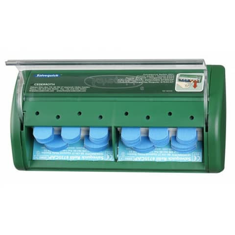 Pflasterspender Cederroth 2x35ST grün SALVEQUICK 51030130 detektierbar