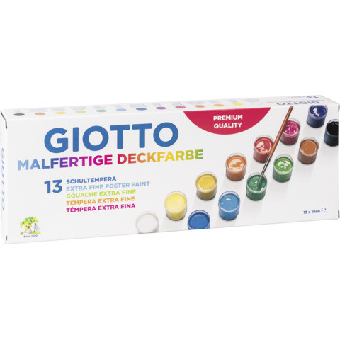 Malfarbe 13x18ml sortiert GIOTTO F351300