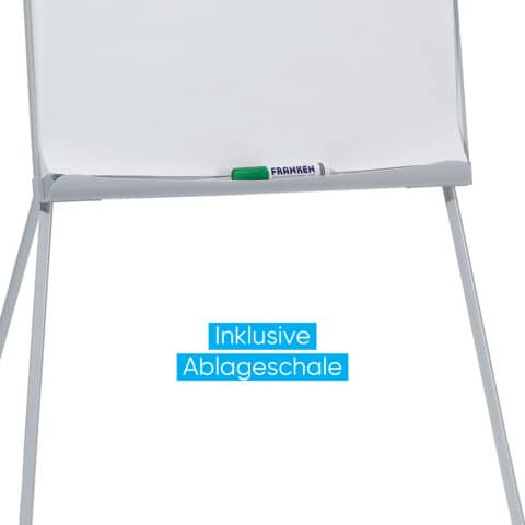 Flipchart 70x100cm h´grau FRANKEN FC93 U-Act!Line Stand