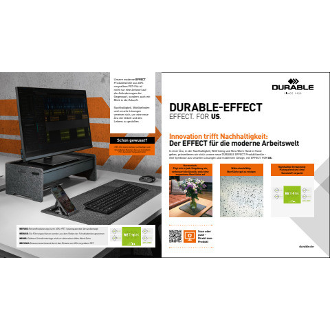 Schublade Monitorständer PET-Filz schw DURABLE 5082 01 EFFECT