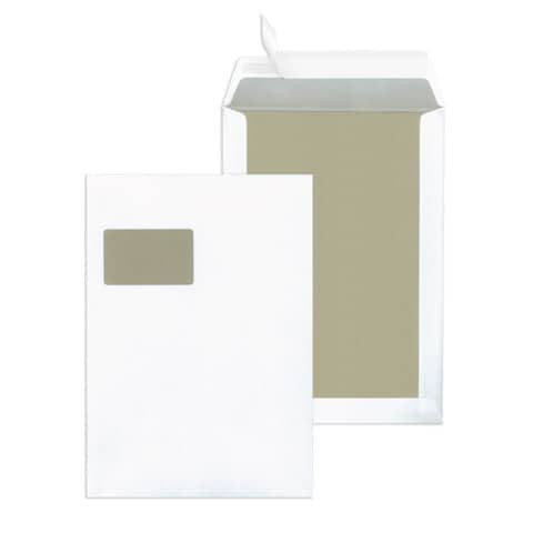 Versandtasche mit Fenster 100ST weiß MAILMEDIA 30123505 mit Haftklebung