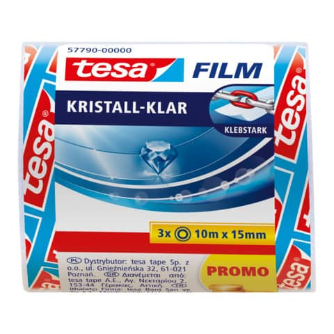 Klebefilm Kristall 15mm 10m TESAFILM 5779000 Sparpack Pg3St