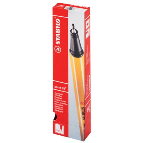 Feinliner point 88® EF 0,4mm dunkelrot STABILO 88/50