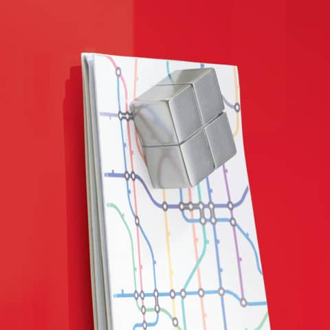 Magnettafel Glas rot SIGEL GL212 120x90cm inkl. 2ST Magnet