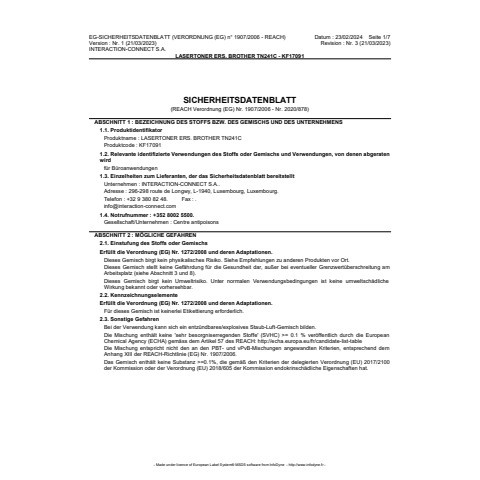 Lasertoner cyan Q-CONNECT KF17091 Ersetzt TN241C