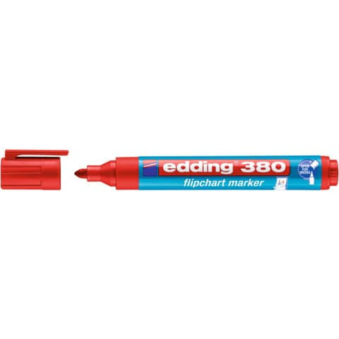 Flipchartmarker 380 1,5-3mm rot EDDING 4-380002 nachfüllbar Rundspitze