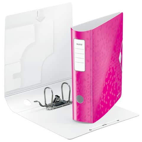 Ordner A4 8cm Active pink met. LEITZ 1106-00-23 Wow PP