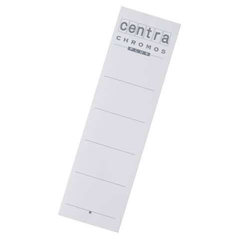 Rückenschild Karton weiß CENTRA 290105 kurz breit 10Stk