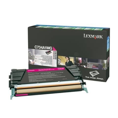 Lasertoner Return magenta LEXMARK C734A1MG