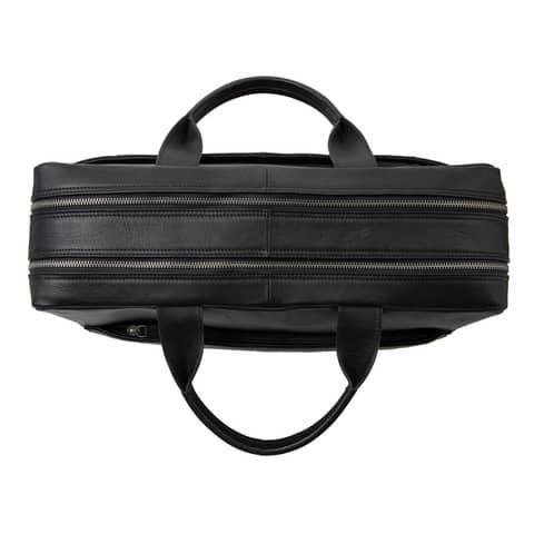 Businesstasche Leder Nomad schwarz PRIDE & SOUL 47530 30x42x13cm