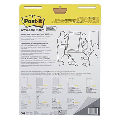 Flipchartblock 63x77cm blanko POST-IT MC559 selbstklebend