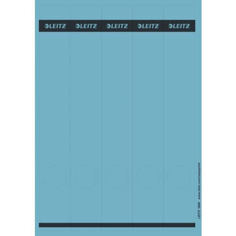 Rückenschild lang schmal blau LEITZ 16880035 SK 25x5ST