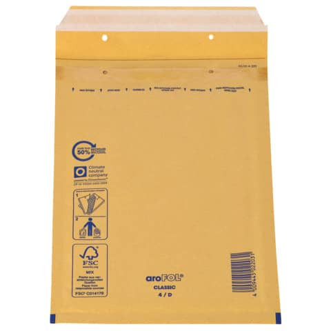 Luftpolstertasche 10ST braun 200x275 AROFOL 4/D 2FVAF000064