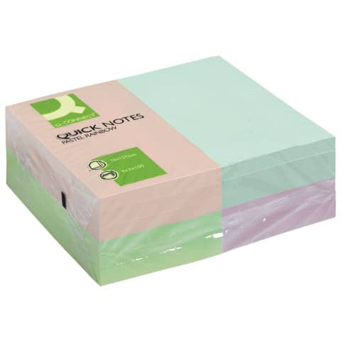Haftnotizblock Rainbow 12ST pa Q-CONNECT KF01349 75x125 mm