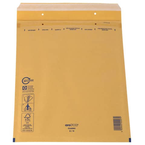 Luftpolstertasche 10ST braun 290x370 AROFOL 8/H 2FVAF000068