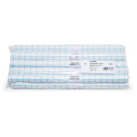 Einbandfolie 2m x 40cm farblos glänzend HERMA 7002 Plastik selbstklebend