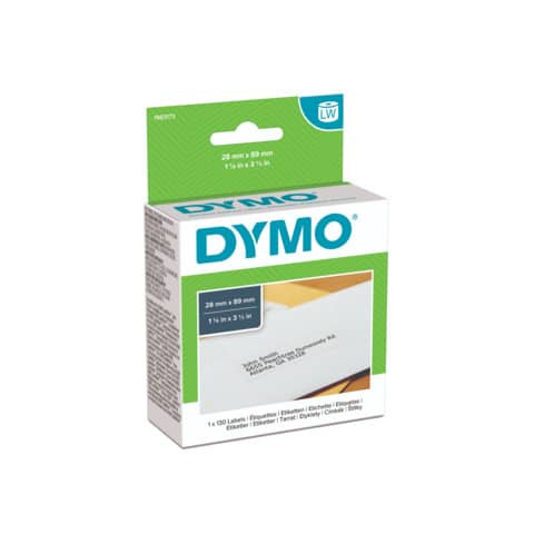Thermoetiketten 130ST weiß DYMO 1983173 28x89