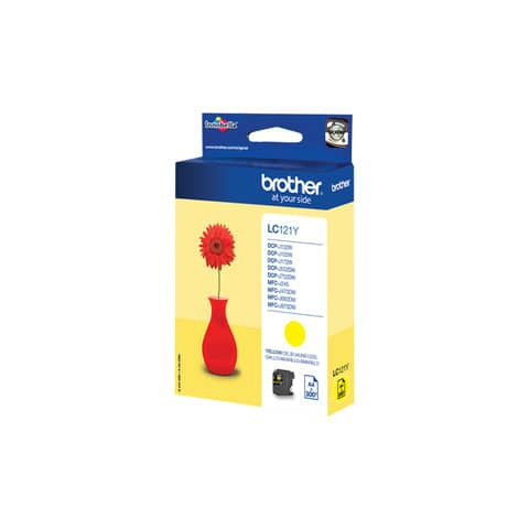 Inkjetpatrone yellow BROTHER LC121Y