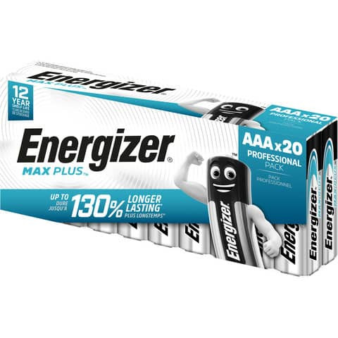 Batterie AAA 20ST Micro ENERGIZER E301322902 Max Plus