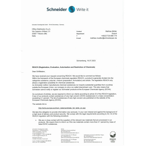 Grossraummine 755XB schwarz SCHNEIDER 175501 SLIDER