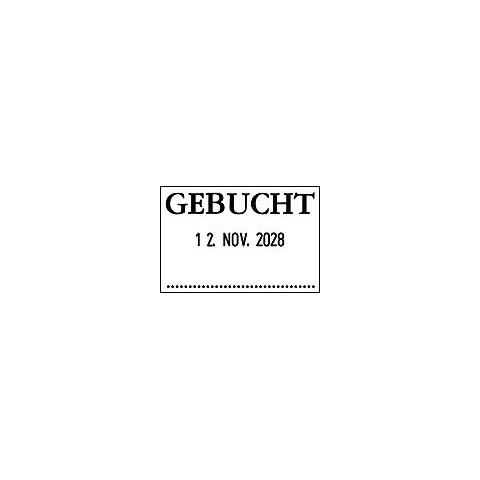 Datumstempel Gebucht 4mm COLOP 108673/04060L3 45x30mm