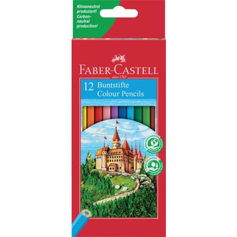 Farbstiftetui Castle 12ST sortiert FABER CASTELL 120112