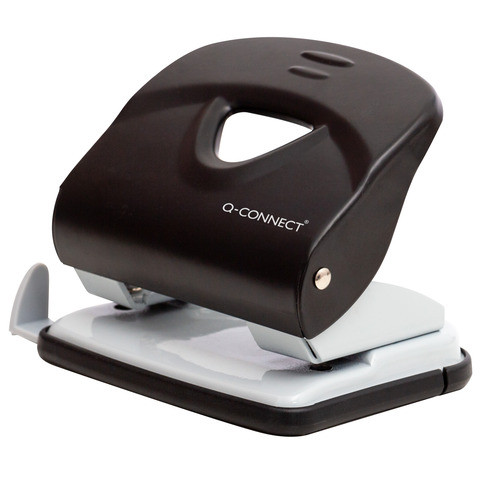 Locher Metall 30 Blatt schwarz/grau Q-CONNECT KF14220