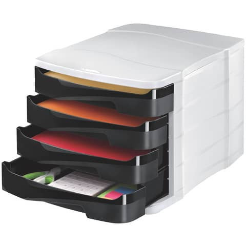 Schubladenbox Ellypse grau/schwarz CEP 1003940161