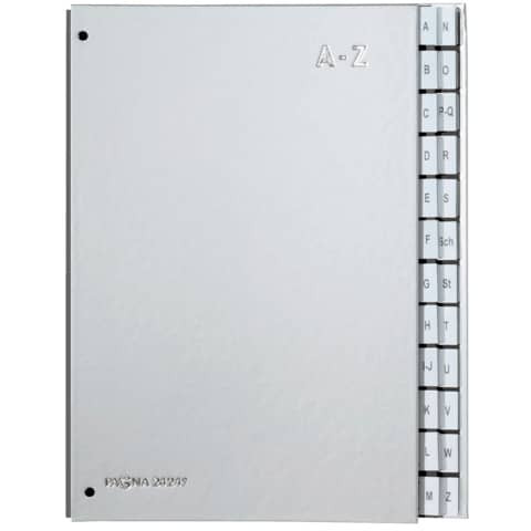 Pultordner A4 A-Z silber PAGNA 24249-14 24-teilig