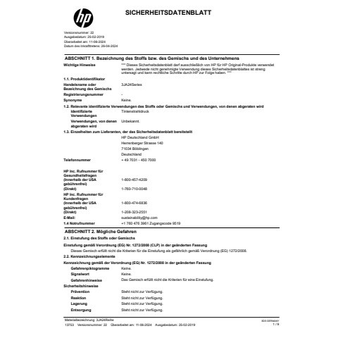 Inkjetpatrone Nr. 963 magenta HP 3JA24AE