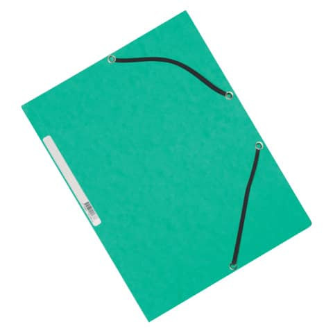 Eckspanner - Karton A4 mit Gummizug grün