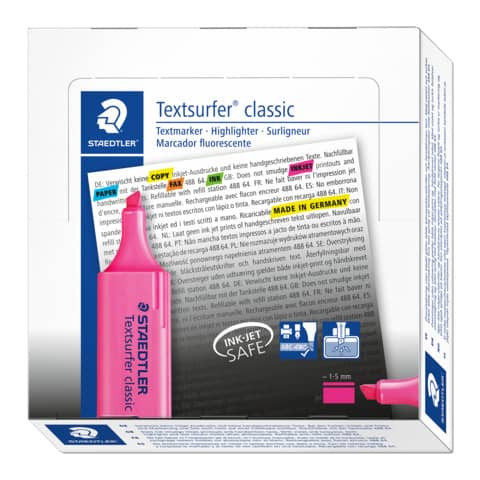Textmarker Textsurfer rosa STAEDTLER 364-23 nachfüllbar