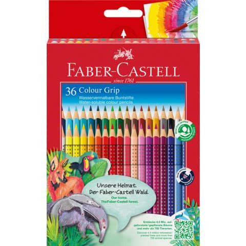 Farbstiftetui Colour Grip 36ST FABER CASTELL 112442 Ka-Et