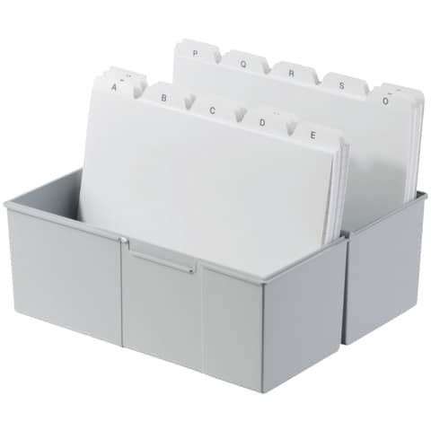 Karteikasten A7 quer Plast grau HAN 977-11 300 12,1x7,4x10,1