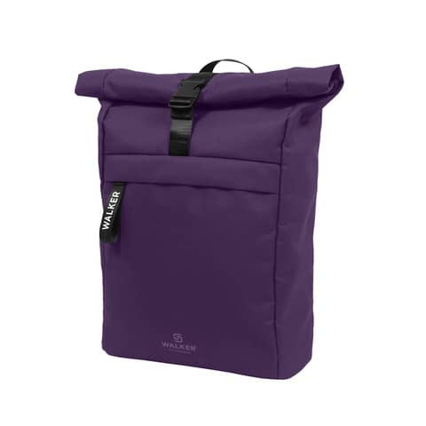 Rucksack Roll Top purple velvet WALKER CLASSIC 42263-334 20-23L