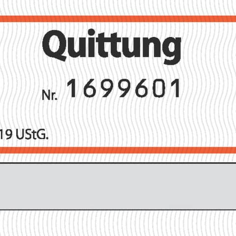 Quittung A6q 2x30BL SD SIGEL SD120 f.Kleinunternehmer