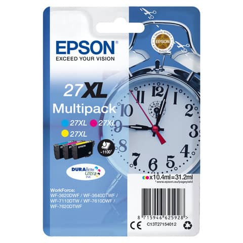 Value Pack 27XL c,m,y EPSON C13T27154012