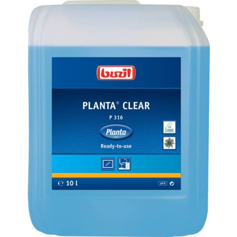 Glasreiniger PLANTA CLEAR P 316 ökologisch 10 Liter