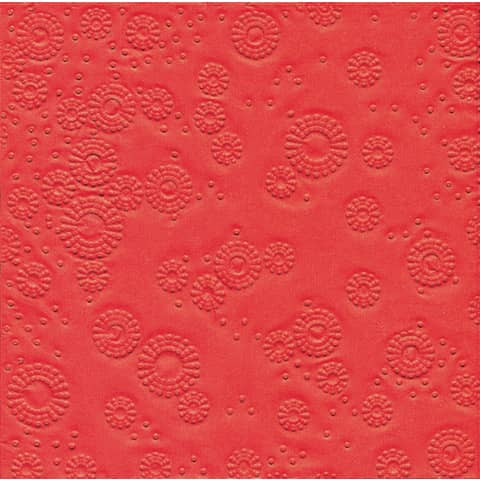Serviette Zelltuch rot PAPER+DESIGN 24017 33 cm