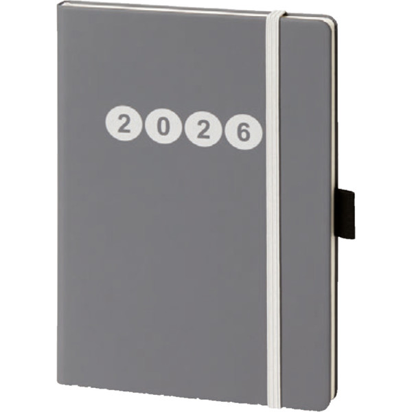 Buchkalender V Book A5 grau BSB 02-0356 140x210mm