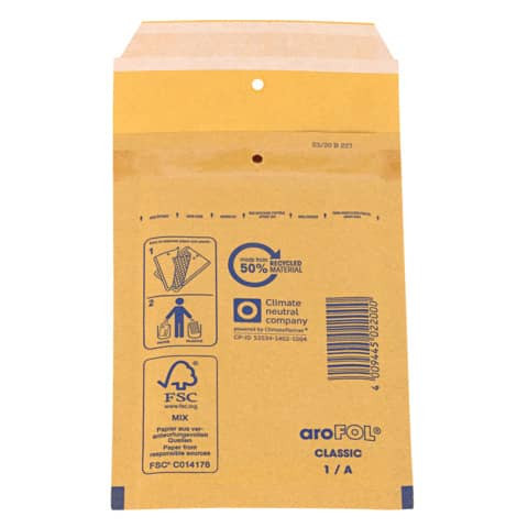 Luftpolstertasche 10ST braun 120x175 AROFOL 1/A 2FVAF000061