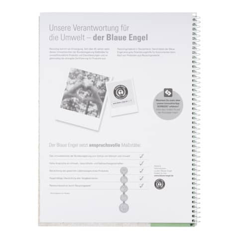 Collegeblock A4+/80BL unliniert OXFORD 400159361 Recycling