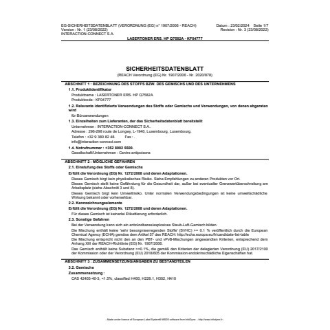Lasertoner yellow Q-CONNECT KF04777 Ersetzt Q7582A