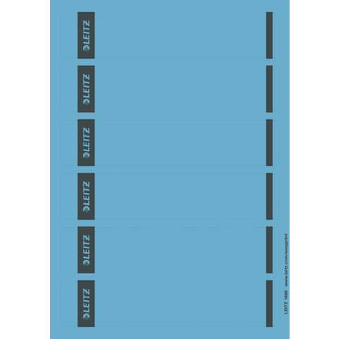 Rückenschild kurz schmal blau LEITZ 16862035 SK 25x6ST