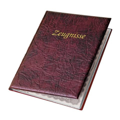 Zeugnismappe A4 10Hüllen rot VELOFLEX 4401820 Kunststoff