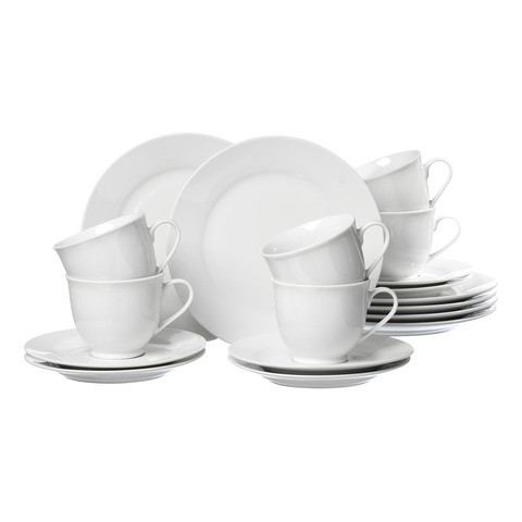 Kaffeeservice 18tlg. weiß RITZENHOFF&BREKER Bianco 79456